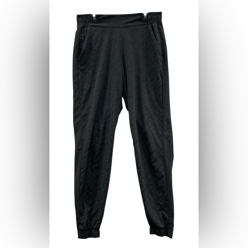 ATHLETA Brooklyn Textured Jogger Black Pull On Pants Womens Size 2 Inseam 28”